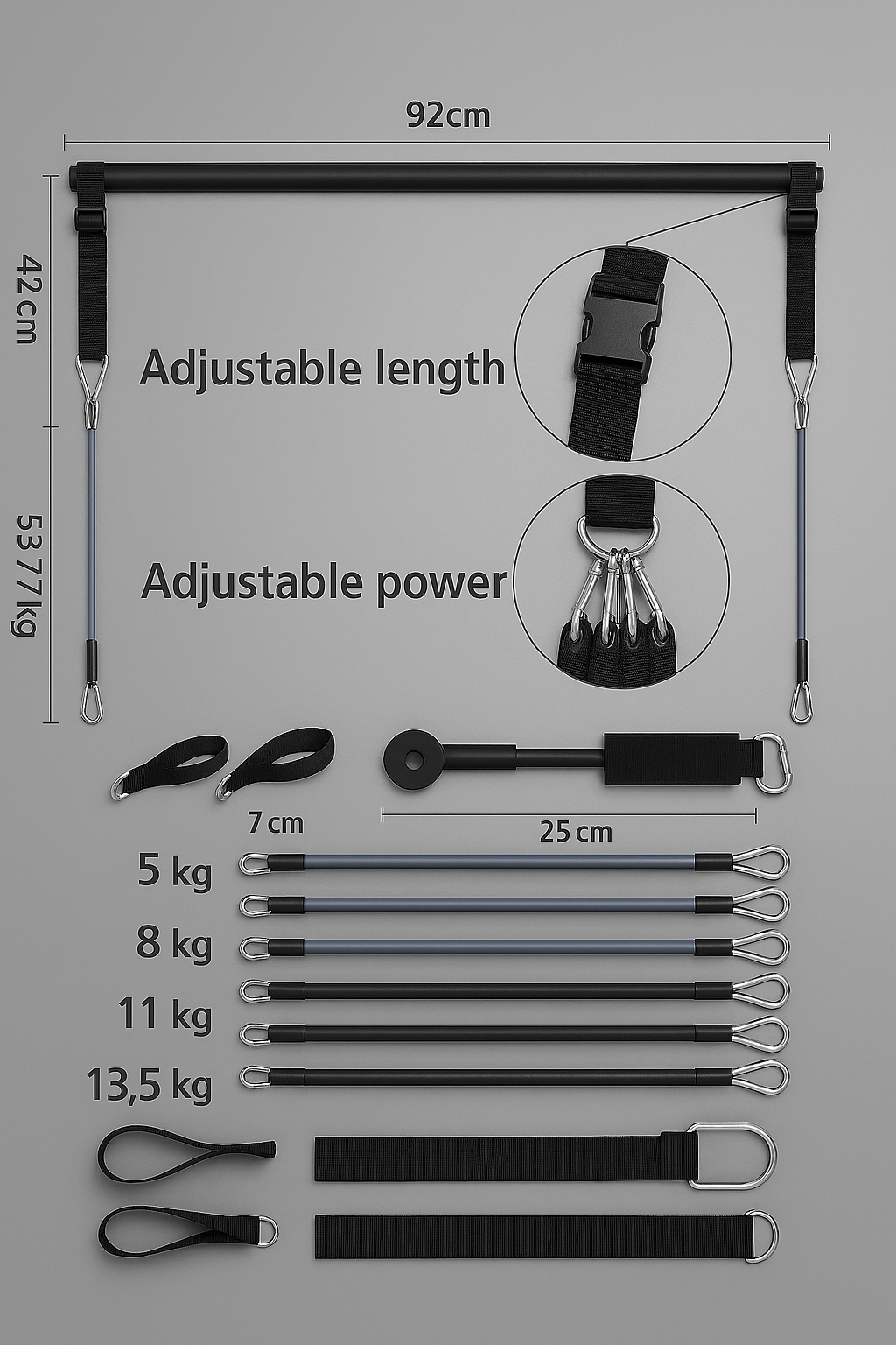 Kit barra multifuncional Yoga